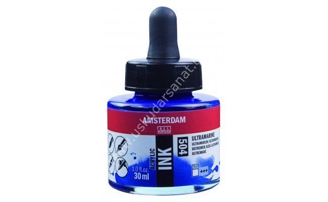 Amsterdam Sıvı Akrilik Mürekkep 30ml 504 Ultramarine