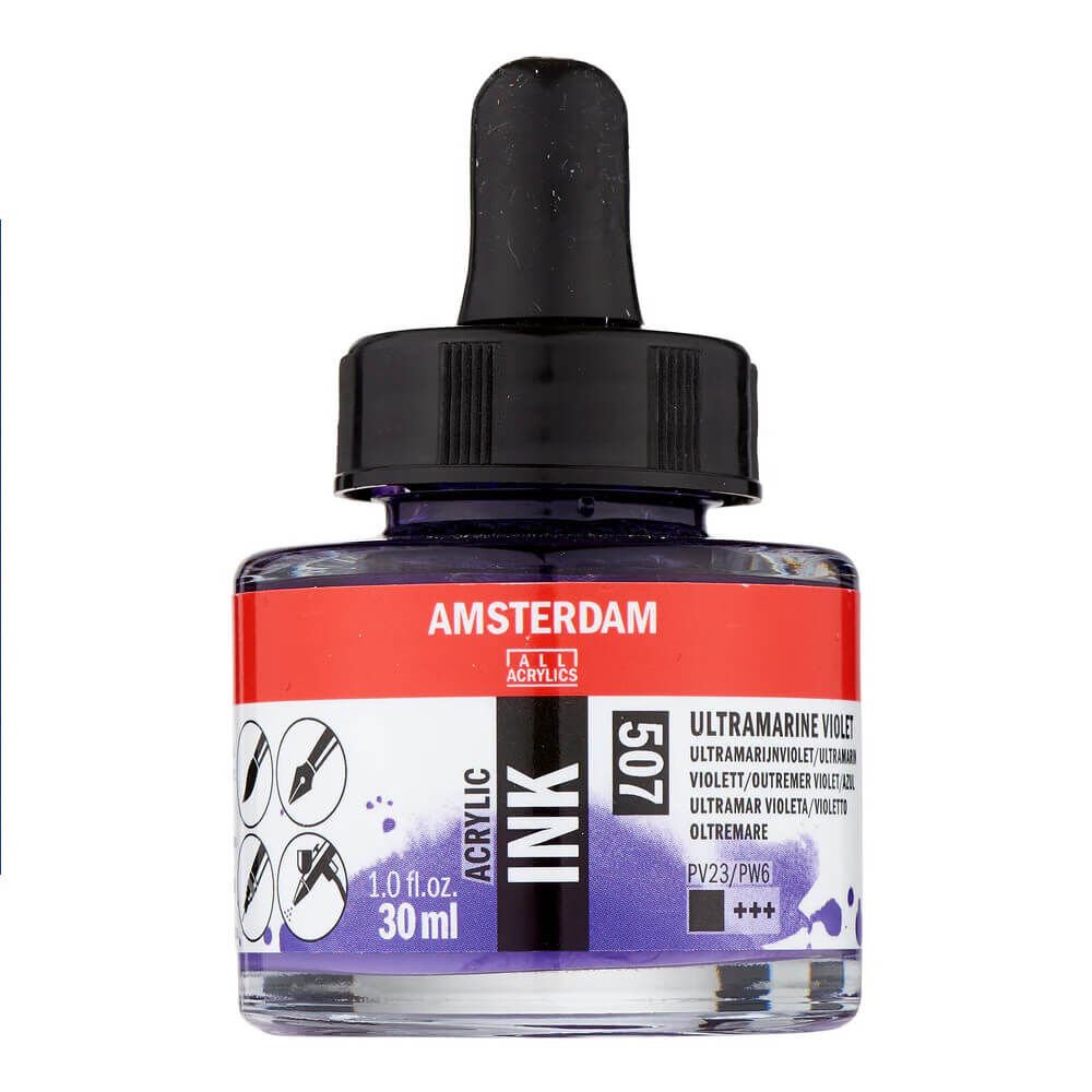 Amsterdam Akrilik Mürekkep 30 ml Ultramarine Violet 507