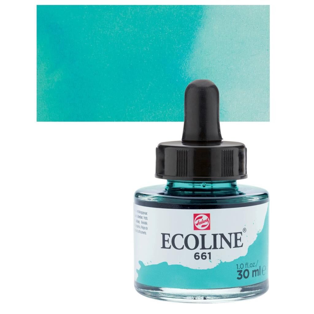 Talens Ecoline Sıvı Suluboya 30 ml. 661 Turkuaz Green