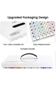 HIMI Twin Cup Gouache Set 112 Renk x 12 gr Guaj Boya (White Case)