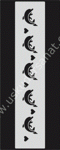 Mood Stencil Şablon 23x9 U074