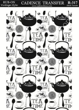 Cadence Rub-on Vintage Transfer 25x35 R-317