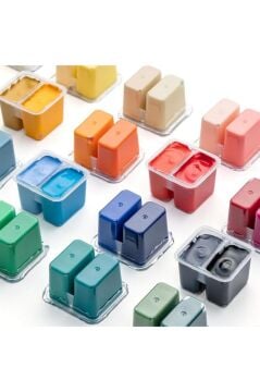 HIMI Twin Cup Gouache Set 36 Renk x 12 gr Guaj Boya (Purple Case)