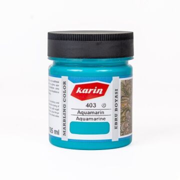 Karin Ezilmiş Ebru Boyası 105ml 403 Aquamarin