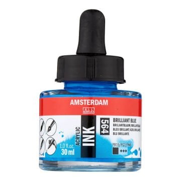 Amsterdam Akrilik Mürekkep 30 ml Brillant Blue 564