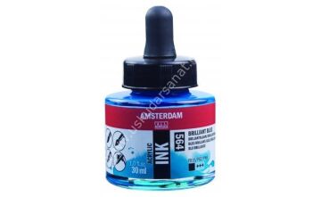 Amsterdam Sıvı Akrilik Mürekkep 30ml 564 Brillant Blue