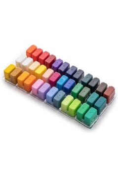 HIMI Twin Cup Gouache Set 36 Renk x 12 gr Guaj Boya + 3 Fırça (Purple Case)