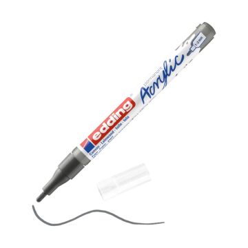 Edding 5300 İnce Uçlu Akrilik Markör - Antrasit - 1-2 Mm’Lik İnce Yuvarlak Uç