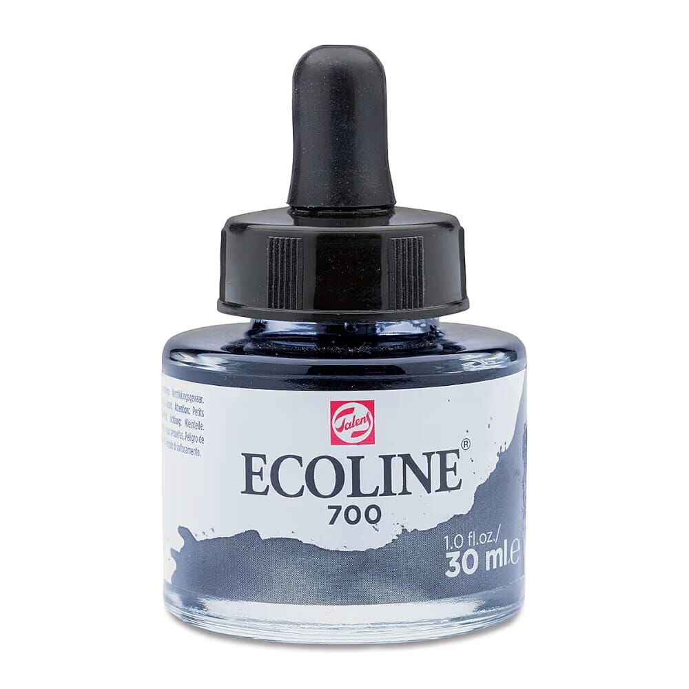 Ecoline Liquid Watercolour Sıvı Suluboya 30 ml Black 700