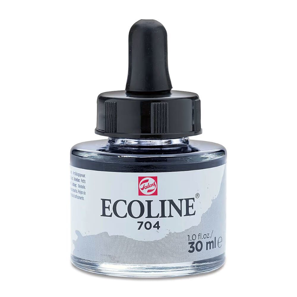 Ecoline Liquid Watercolour Sıvı Suluboya 30 ml Grey 704