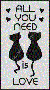 Mood Stencil Şablon 13x9 S 092