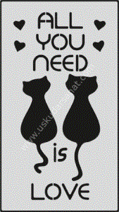 Mood Stencil Şablon 13x9 S 092