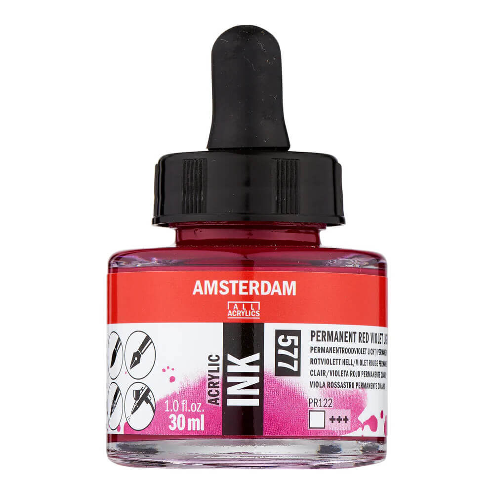 Amsterdam Akrilik Mürekkep 30 ml Permanent Red Violet Light 577