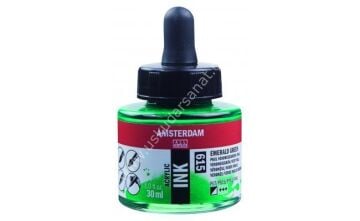 Amsterdam Sıvı Akrilik Mürekkep 30ml 615 Emerald Green