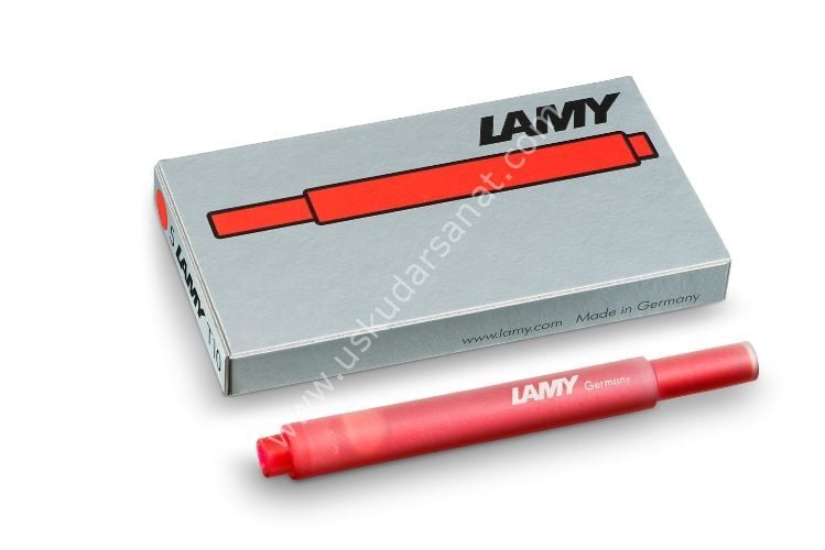 Lamy Dolmakalem ve Kaligrafi Kalemi Yedeği Kartuş Kırmızı 5 li Set