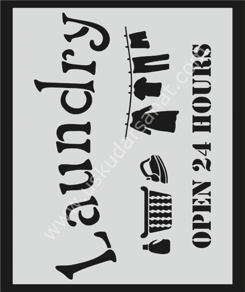 Mood Stencil Şablon 21x24 L029