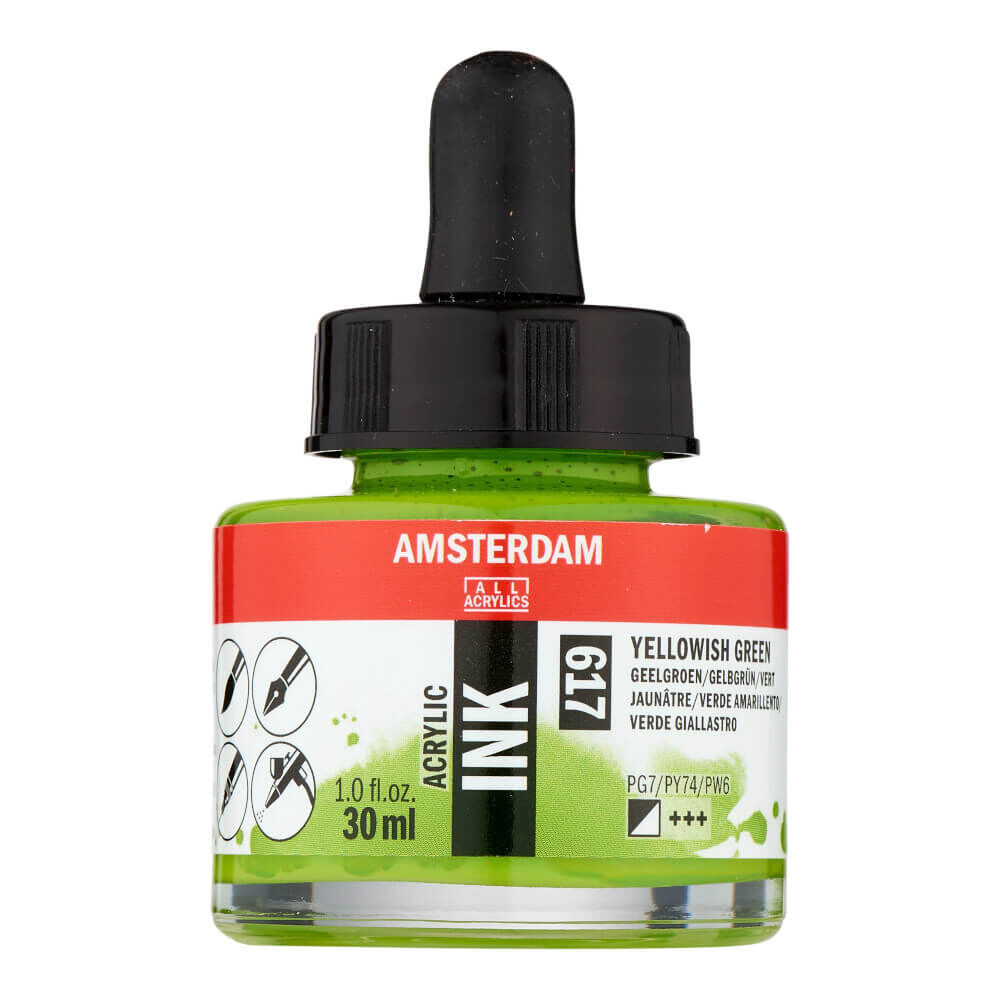 Amsterdam Akrilik Mürekkep 30 ml Yellowish Green 617