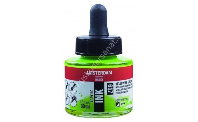 Amsterdam Akrilik Mürekkep 30 ml Yellowish Green 617