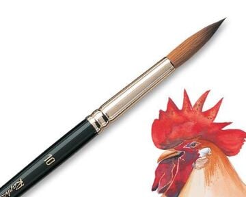 Raphael 8404 Seri Yuvarlak Uçlu Samur Fırça no:0