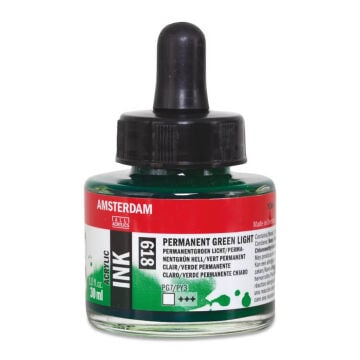 Amsterdam Akrilik Mürekkep 30 ml Permanent Green Light 618