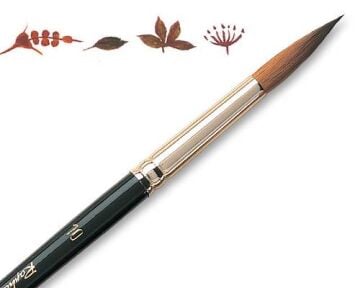 Raphael 8402 Seri Yuvarlak Uçlu Samur Fırça no:3/0 (000)