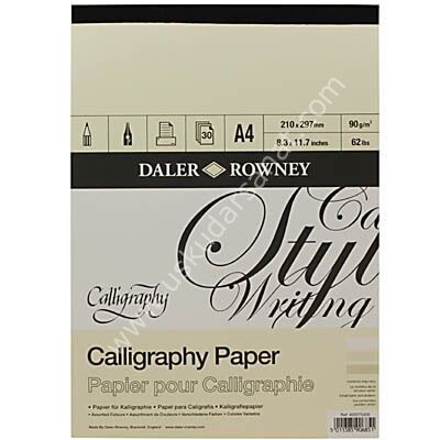 Daler Rowney Calligraphy Paper Blok A4 90gr 30 Sayfa