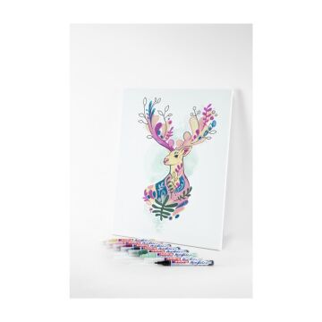 Edding 5300 İnce Uçlu Akrilik Markör - Siyah - 1-2 Mm’Lik İnce Yuvarlak Uç