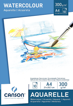 Canson Aquarelle Suluboya Blok A4 10 yaprak 300gr