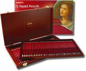 Derwent Pastel Pencil 72'li Ahşap Kutu Pastel Kalem Seti