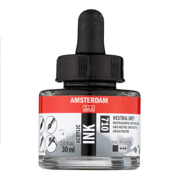 Amsterdam Akrilik Mürekkep 30 ml Neutral Grey 710