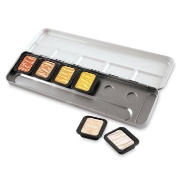 Finetec Yaldız Suluboya Metalik 6 Renk F0600