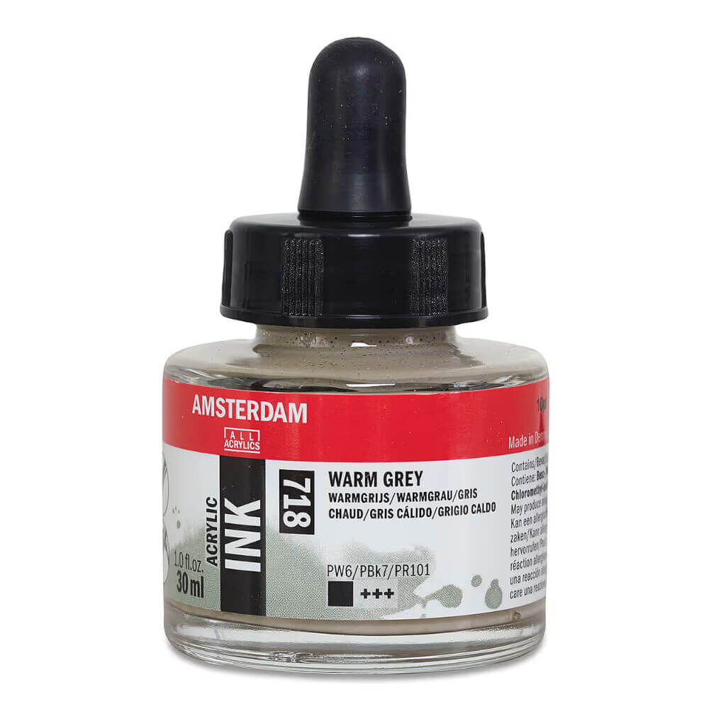 Amsterdam Akrilik Mürekkep 30 ml Warm Grey 718