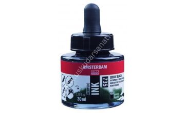 Amsterdam Sıvı Akrilik Mürekkep 30ml 735 Oxide Black