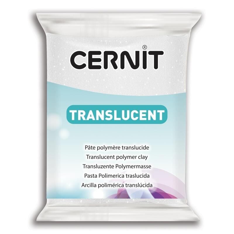 Cernit Polimer Kil Hamuru Translucent (transparan) 56gr 010 Glitter White