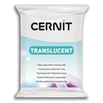 Cernit Polimer Kil Hamuru Translucent (transparan) 56gr 010 Glitter White