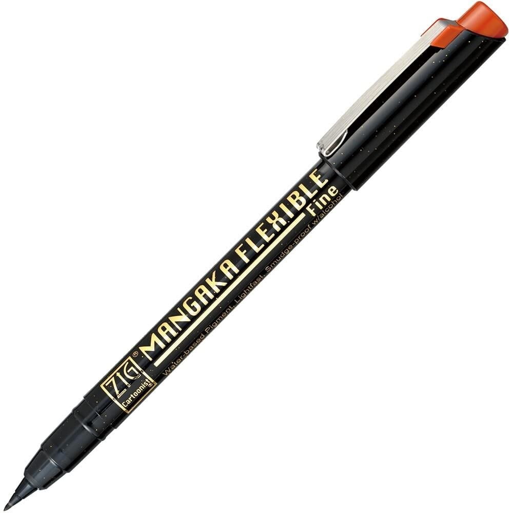 Zig Cartoonist Mangaka Flexible Çizim Kalemi Fine Uç Sepia 065
