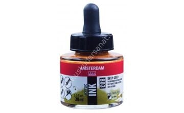 Amsterdam Sıvı Akrilik Mürekkep 30ml 803 Deep Gold