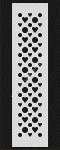Mood Stencil Şablon 23x9 U089