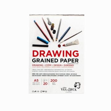 Van Dyck Dokulu Çizim Defteri A5 200gr 20sf