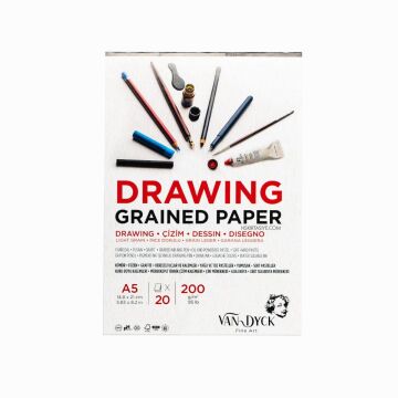 Van Dyck Dokulu Çizim Defteri A5 200gr 20sf