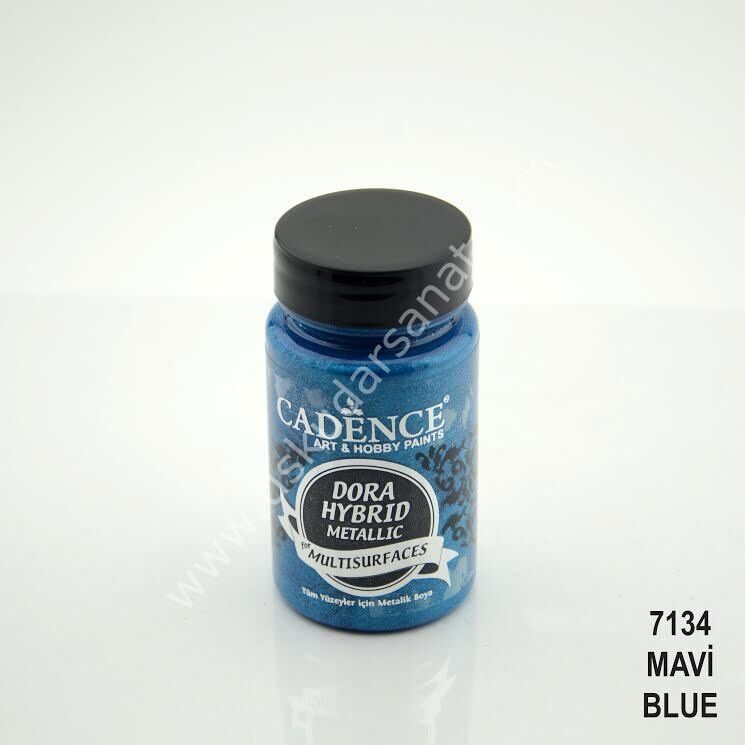 Cadence Dora Hybrit Multisurface Metalik Boya 90ml 7134 Mavi