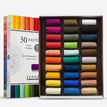 Sennelier soft pastel karton kutu 30 renk yarım boy a lecu No: 132285