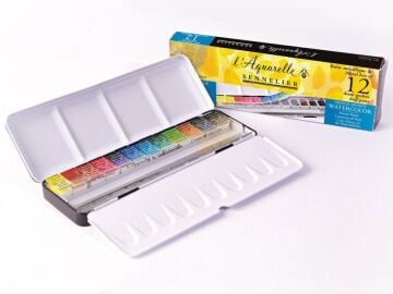 Sennelier  Aquarelle Suluboya Yarım Tablet 12 Renk