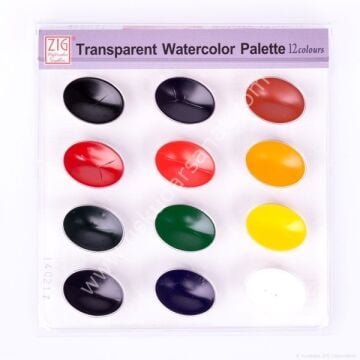Zig Transparent Watercolor Palette Set 12 Renk