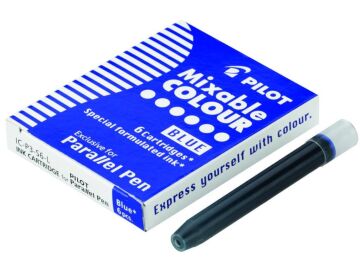 Pilot Parallel Pen Kaligrafi Kalemi Kartuşu- yedeği Mavi 6'lı Set
