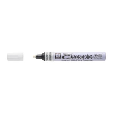 Sakura Pen - Touch Medium Kaligrafi Kalemi Düz Kesik Uç 5 mm White 50