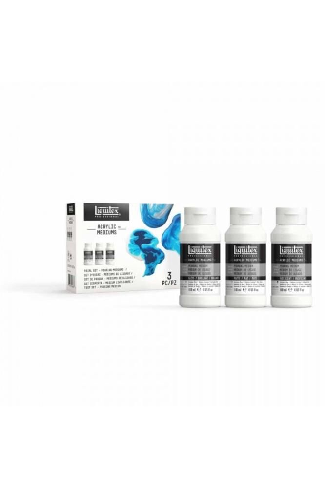 Liquitex Professional Akrilik Pouring Medyumlar Deneme Seti