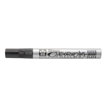 Sakura Pen - Touch Medium Kaligrafi Kalemi Düz Kesik Uç 5 mm Silver 53