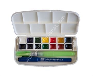 Zig Kuretake Transparent Watercolor Set 14 Renk