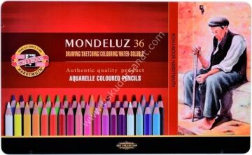 Kohinoor Mondeluz Aquarell Boya Kalemi 36 Renk Klasik Metal Kutu